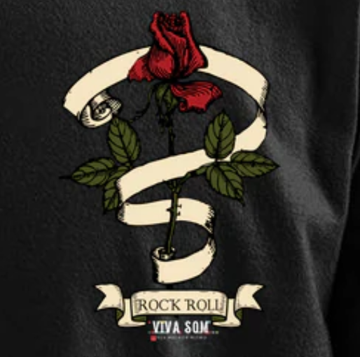 Rock Fita e Flor - Camiseta infantil