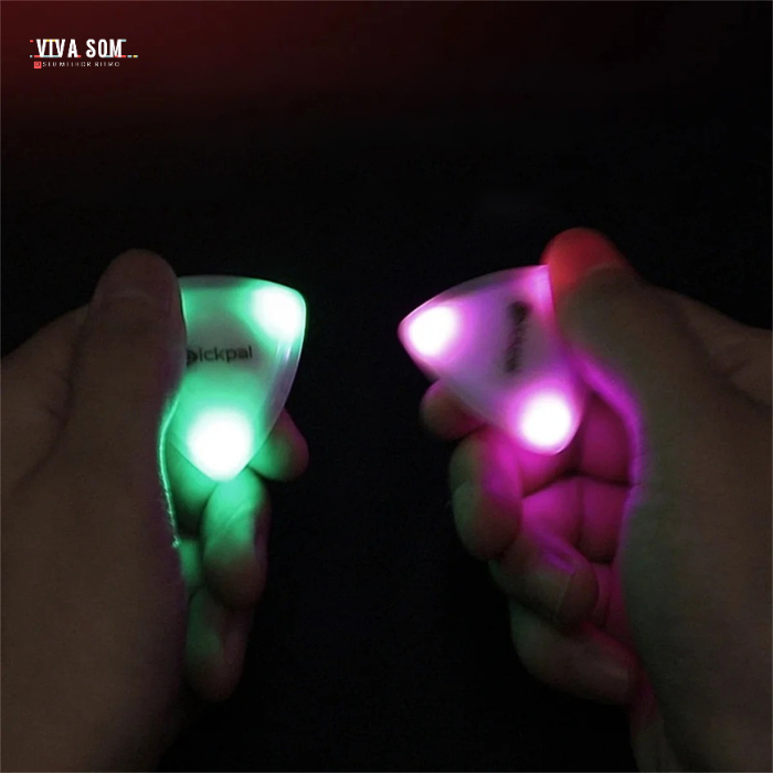Palheta LED Guitarra STAR – Palheta Iluminada para Instrumentos de Corda