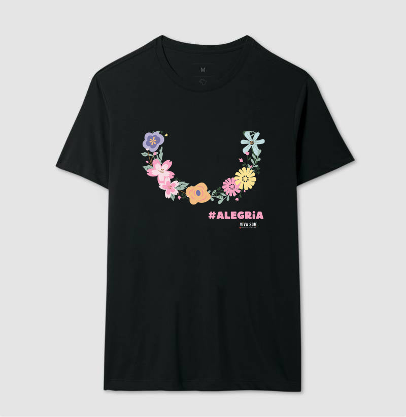Colar de Flores - Camiseta Confort Feminina e Masculinta