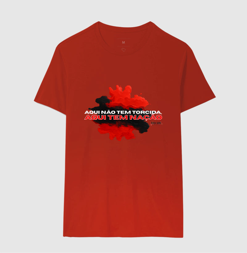 Futebo - Aqui não tem torcida (central) - Masculina (camiseta) e Feminina (baby look) - Confort