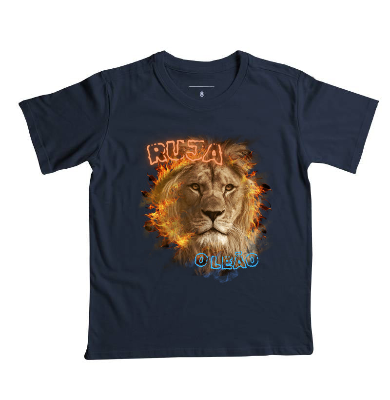 Ruja O Leão - Camiseta Infantil (Personalizada)