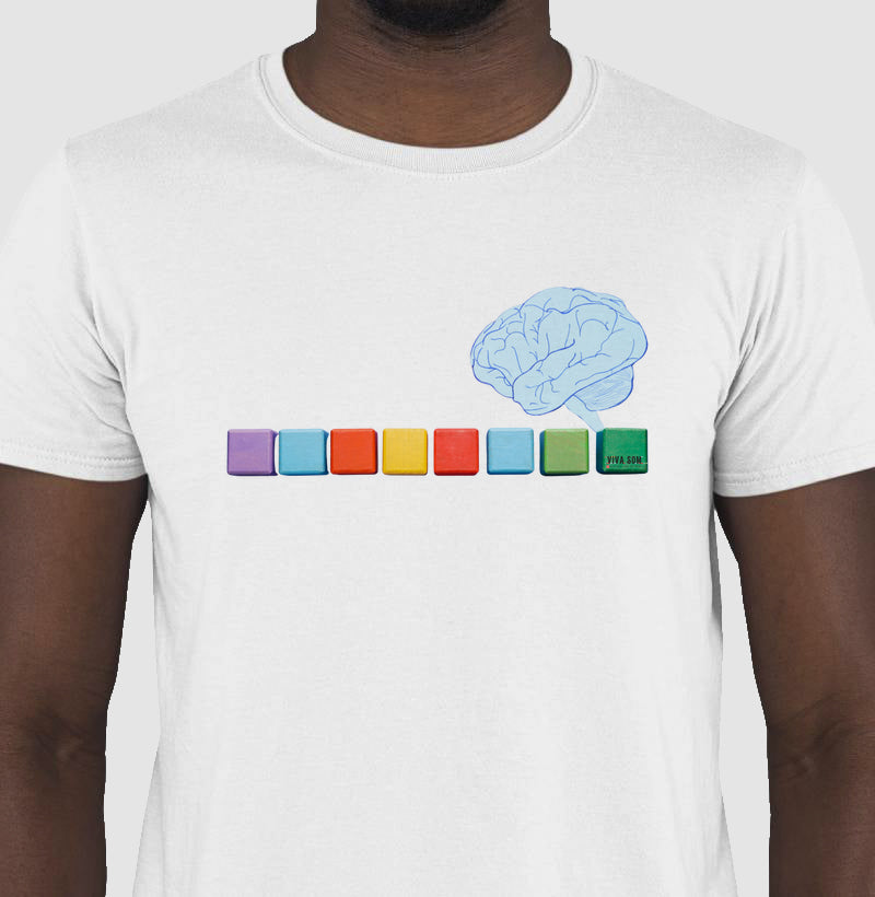 O pensamento colorido - Camiseta Confort Masculina e Feminina