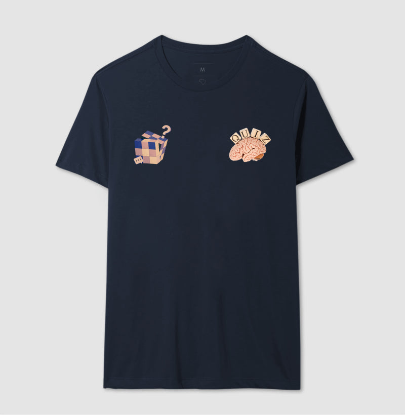 O cérebro e o cubo mágico - Camiseta Confort Masculina e Feminina