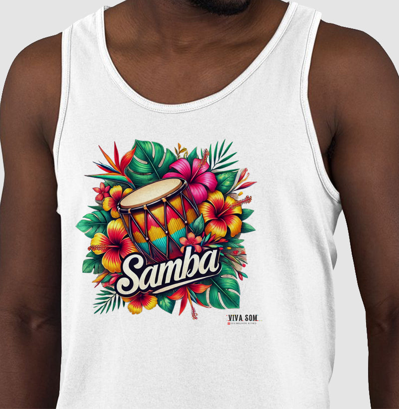 Samba com Flores - Regata Unissex