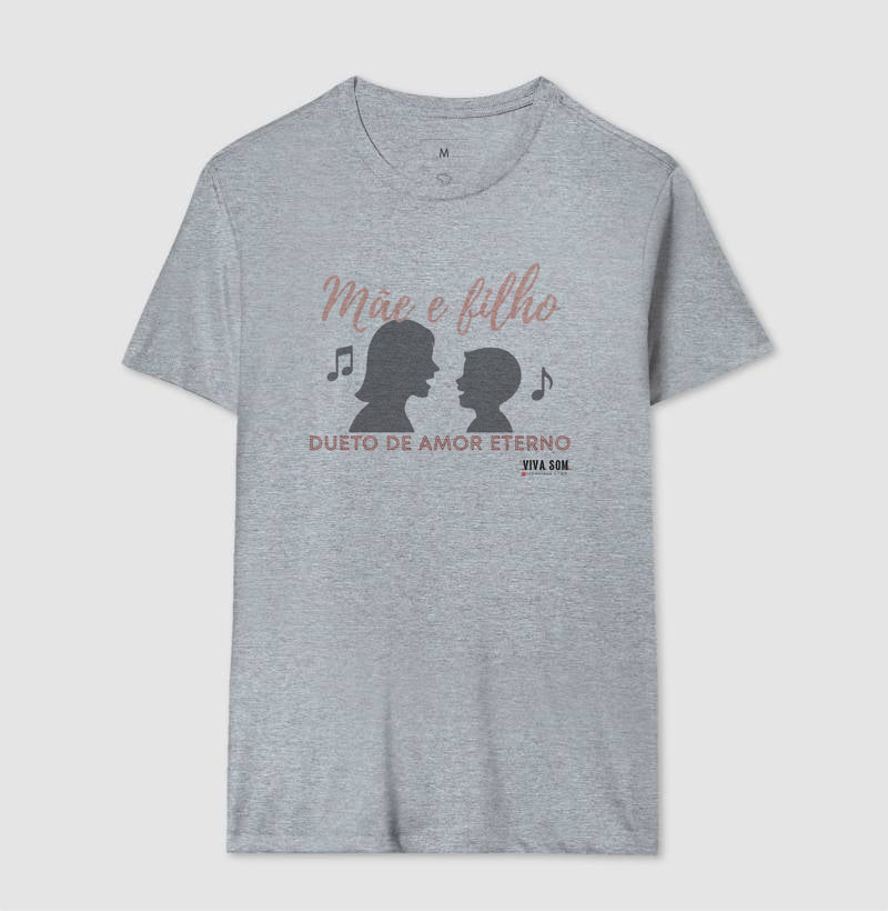Mãe e Filho: Dueto de Amor - central - Camiseta e Baby Look Confort M e F