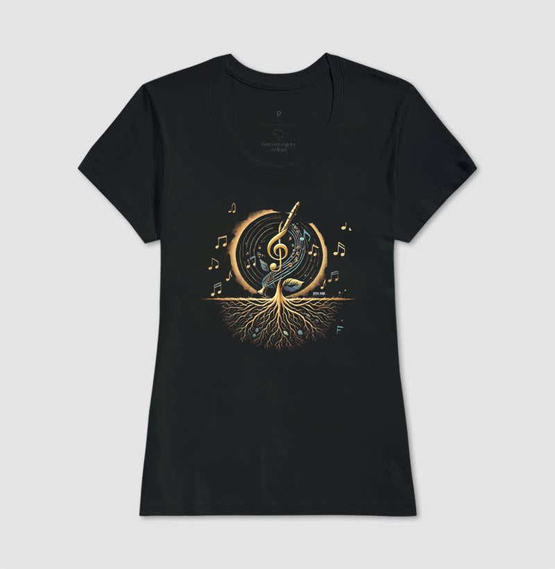 Semente Musical - Camiseta confort masculina e feminina