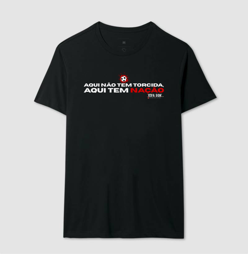 Futebol - Aqui não tem torcida ( central grande) - Masculina (camiseta) e Feminina (baby look) - Confort