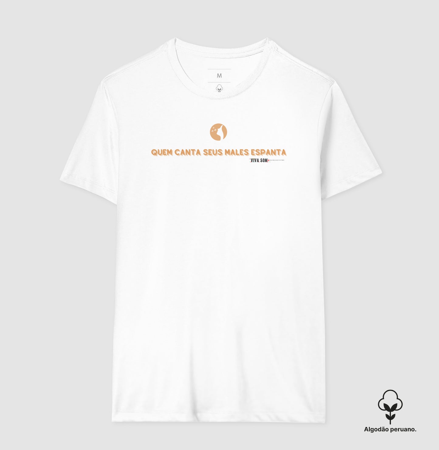 Quem canta seus Males Espanta Círculo - Camiseta Masculina e Feminina