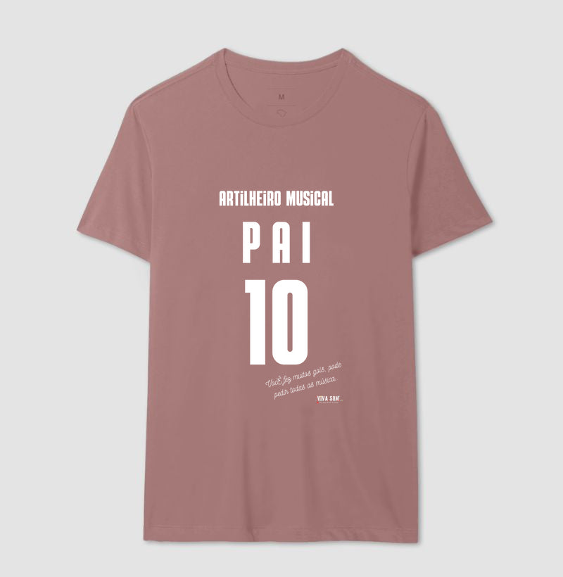 Artilheiro Musical: Pai - Masculina (camiseta) e Feminina (baby look) - Confort