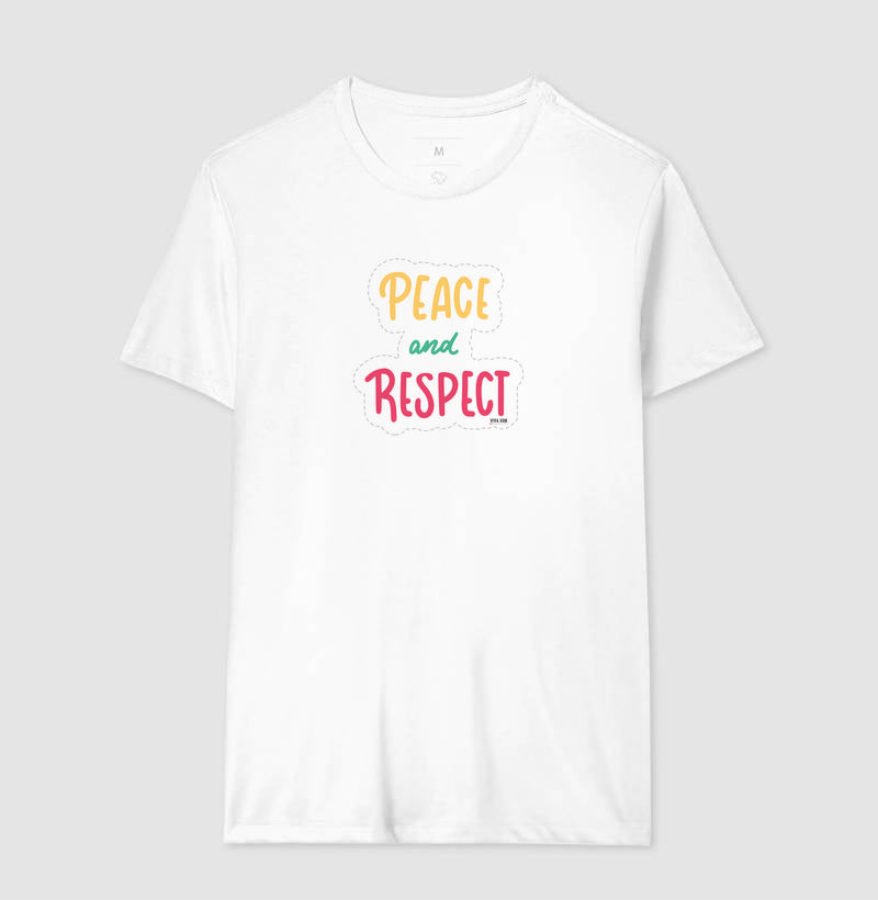 Paz e Respeito - Camiseta Confort Masculina e Feminina 497146