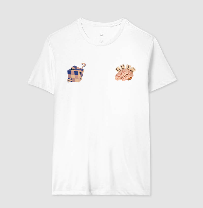 O cérebro e o cubo mágico - Camiseta Confort Masculina e Feminina