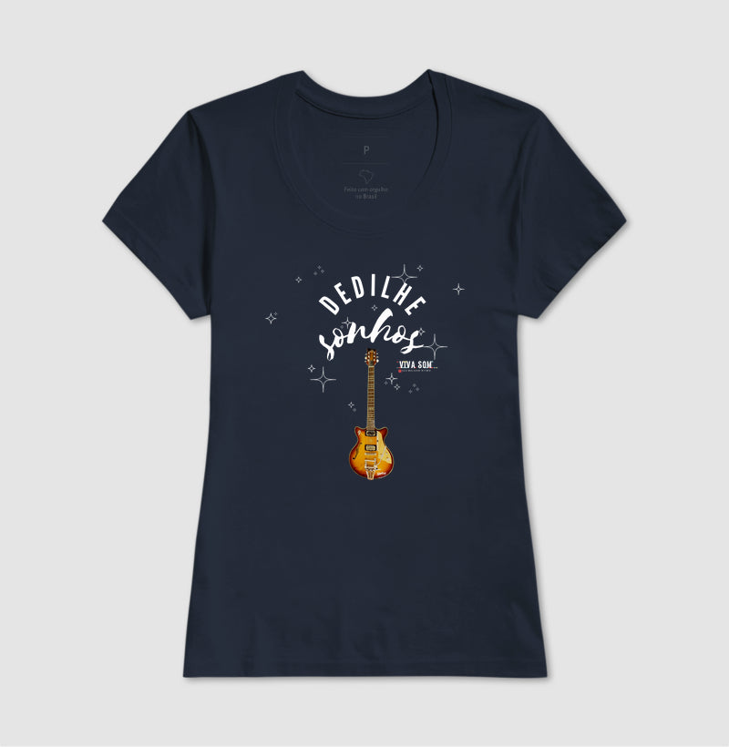 Dedilhe Sonhos - Camiseta Confort Masculina e Feminina