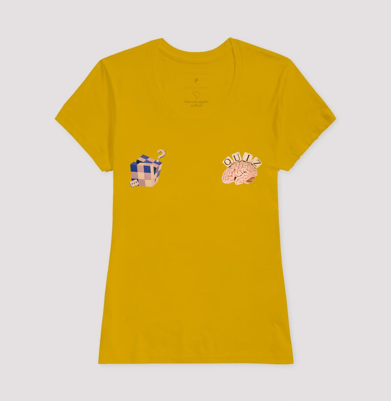 O cérebro e o cubo mágico - Camiseta Confort Masculina e Feminina