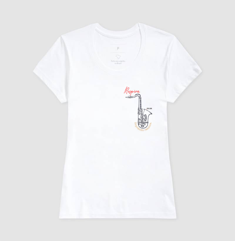 Sax: Soprar resolve (lateral)- Camiseta ou Baby Look Confort