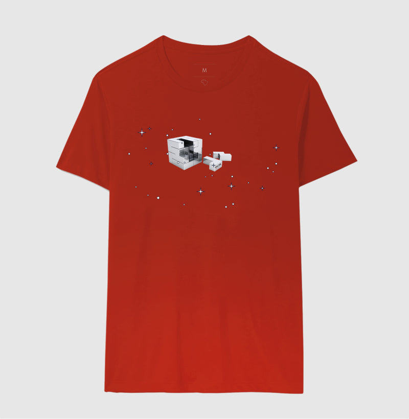 O brilho do cubo mágico - Camiseta Confort Masculina e Feminina