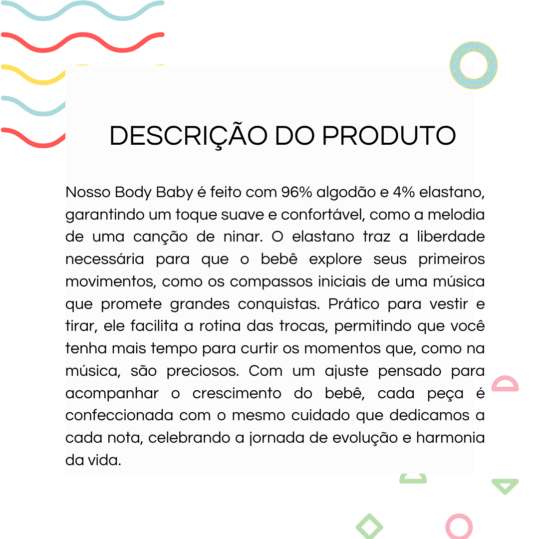 Rock: Símbolo e a Flor - Body Baby Unissex