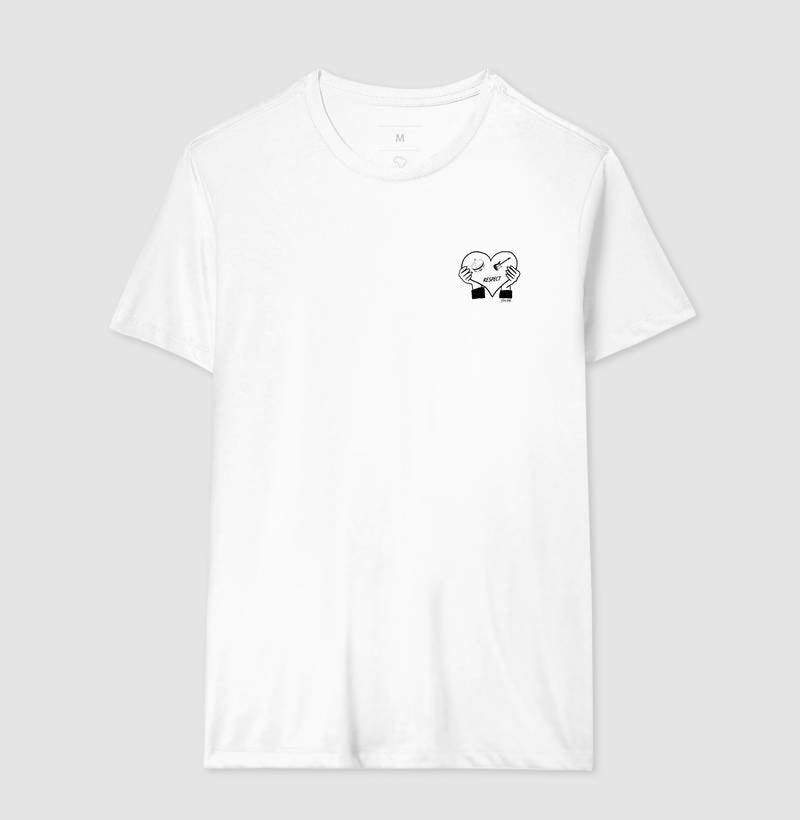 Meu coração tem respeito - Camiseta maculina e feminina confort