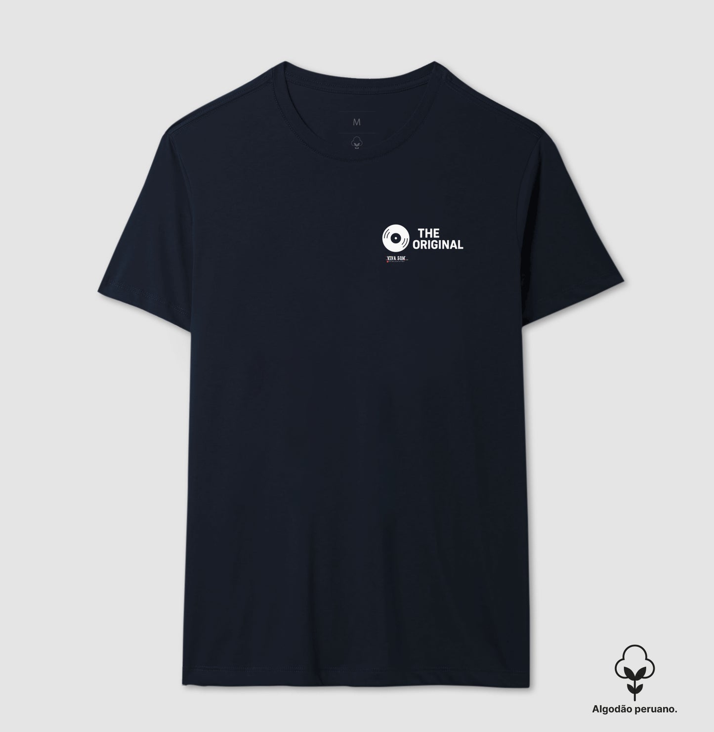 Algodão peruano - Pai, o original - Emblema lateral - Camiseta Masculina(clássica) Feminina (baby look)
