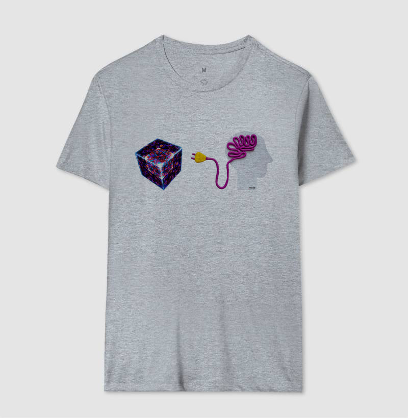 Ligado no cubo mágico - Camiseta Confort Masculina e Feminina