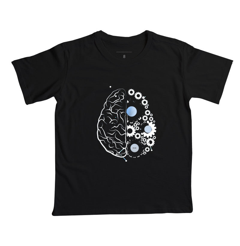 As engrenagens do cérebro - Camiseta Infantil