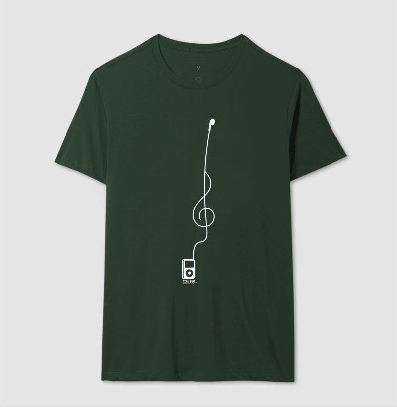 Minimalista Clave de Sol - Camiseta e Baby Look Confort Masculina e Feminina