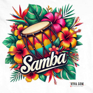 Samba com Flores - De Cropped - Feminina