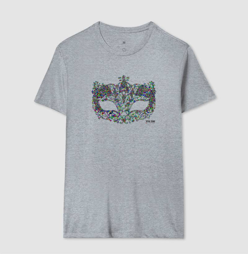 Máscara de Baile - Camiseta Confort Feminina e Masculina