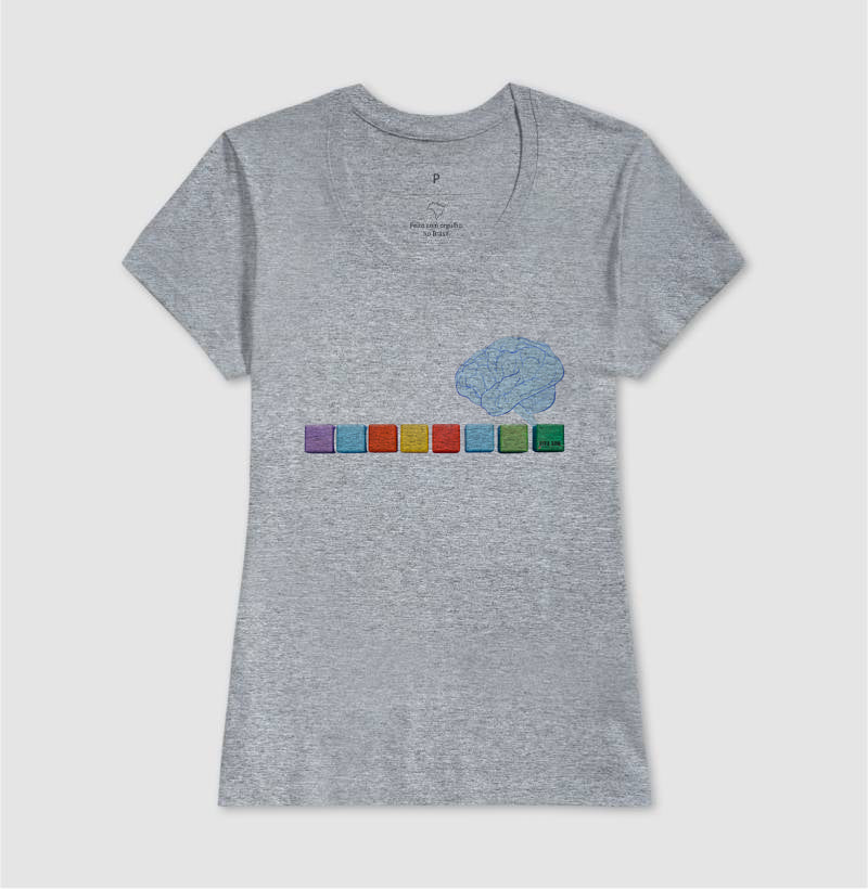 O pensamento colorido - Camiseta Confort Masculina e Feminina