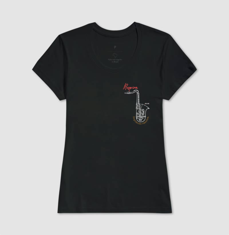 Sax: Soprar resolve (lateral)- Camiseta ou Baby Look Confort