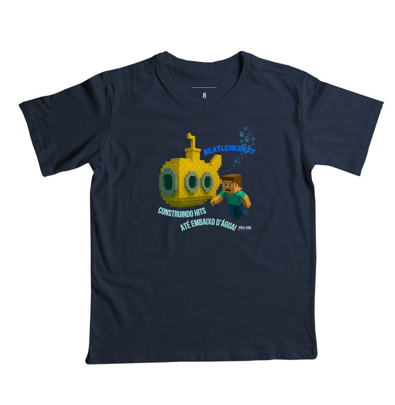 Beatlencraft no pixel- Camiseta infantil
