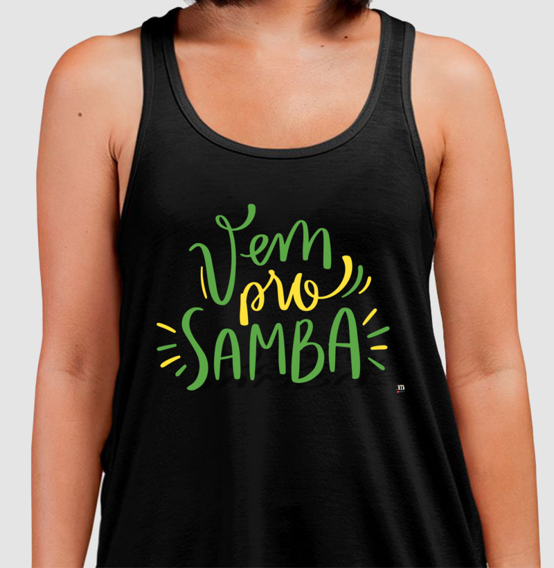 Vem pro Samba - Regata Verão Unissex