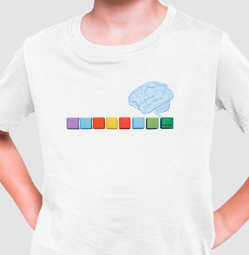O pensamento colorido - Camiseta infantil