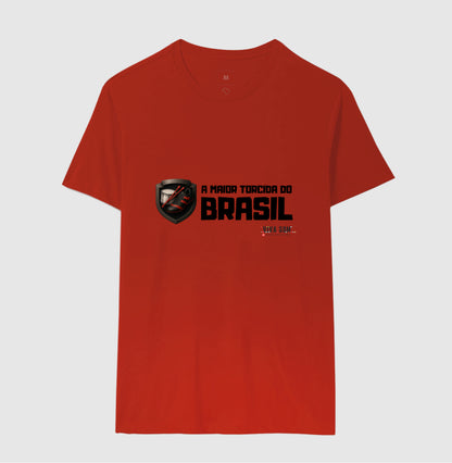 Futebol - A maior torcida do Brasil (só central) - Camiseta Masculina(clássica) e Feminina (baby look)