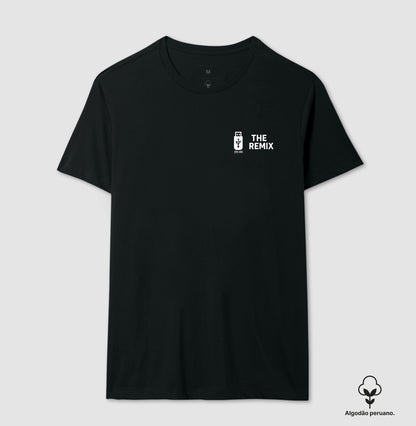 Algodão peruano - Filho, o remix do pai- emblema lateral -Camiseta Masculina (clássica) e Feminina (baby look)