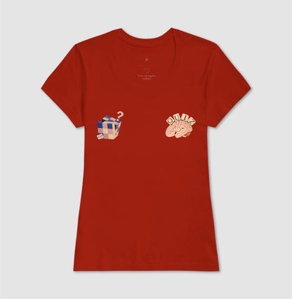 O cérebro e o cubo mágico - Camiseta Confort Masculina e Feminina