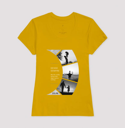 A trilha: da filha para o pai - Camiseta Masculina e feminina (baby look) - Confort