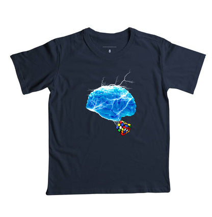 O Cérebro e o Cubo Mágico - Camiseta Infantil