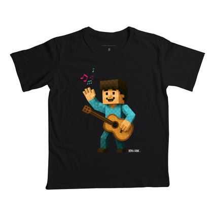 Violonista no Pixel - Camiseta infantil