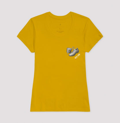 Futebol - Chuteira e tambor minimalista - Camiseta Masculina(clássica) Feminina (baby look)