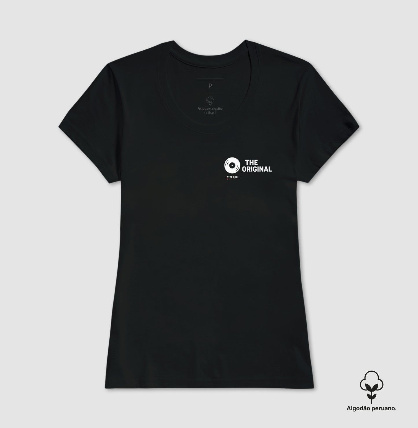 Algodão peruano - Pai, o original - Emblema lateral - Camiseta Masculina(clássica) Feminina (baby look) 497146