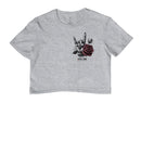 Símbolo do Rock e a Flor - Camiseta masculina e Feminina ( algodão peruano) 497146