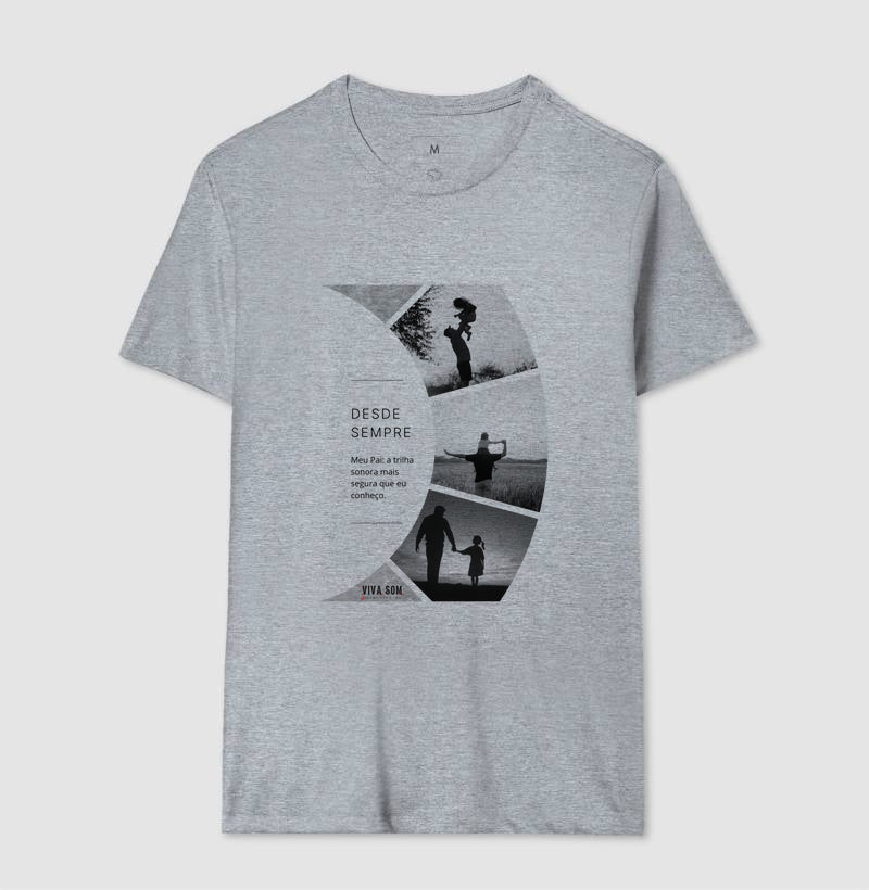 A trilha: da filha para o pai - Camiseta Masculina e feminina (baby look) - Confort
