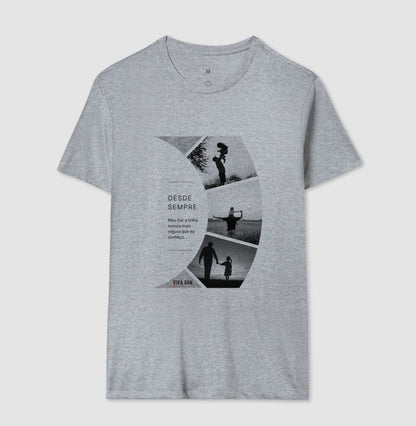 A trilha: da filha para o pai - Camiseta Masculina e feminina (baby look) - Confort