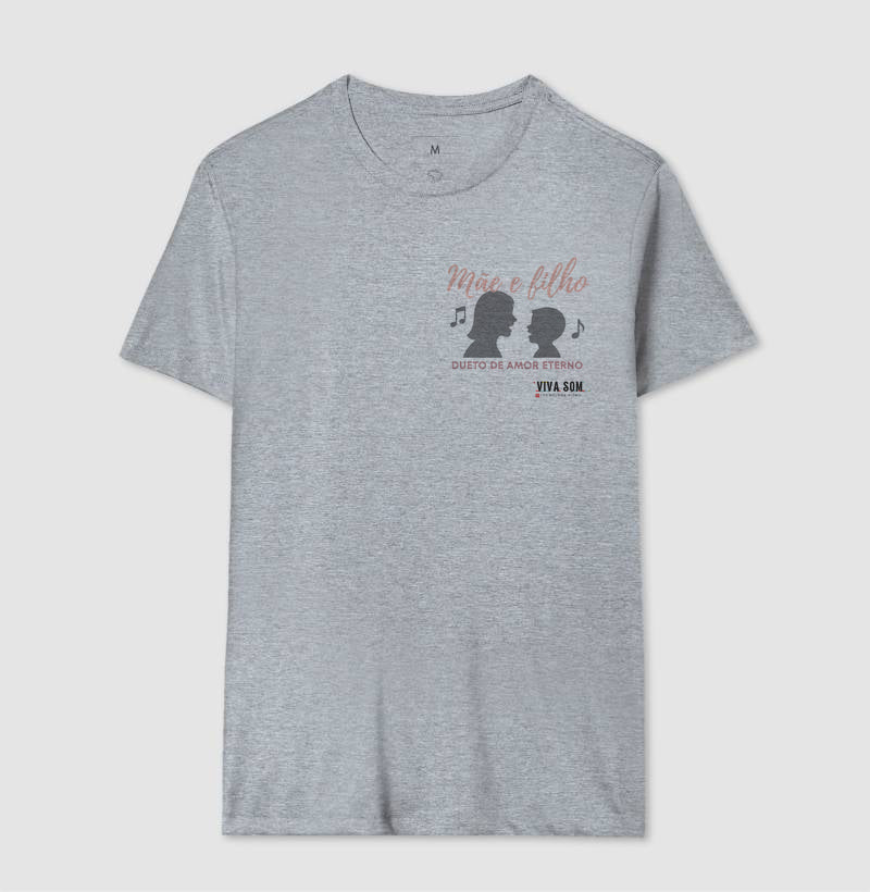 Mãe e Filho: O dueto  - Lateral - Camiseta e Baby Look Confort M e F