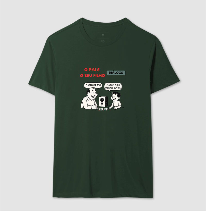 O pai e seu filho criança - Masculina (camiseta) e Feminina (baby look) - Confort