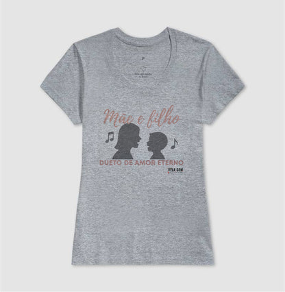 Mãe e Filho: Dueto de Amor - central - Camiseta e Baby Look Confort M e F