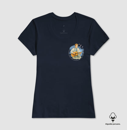 Médico:  tensão só nas cordas do violão (lateral) - Camiseta