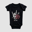 Rock: Símbolo e a Flor - Body Baby Unissex 497146