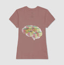 O Cérebro  com cubos mágicos - Camiseta Confort Masculina e Feminina 497146