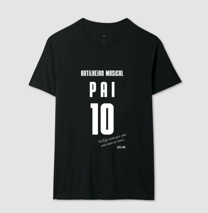 Artilheiro Musical: Pai - Masculina (camiseta) e Feminina (baby look) - Confort